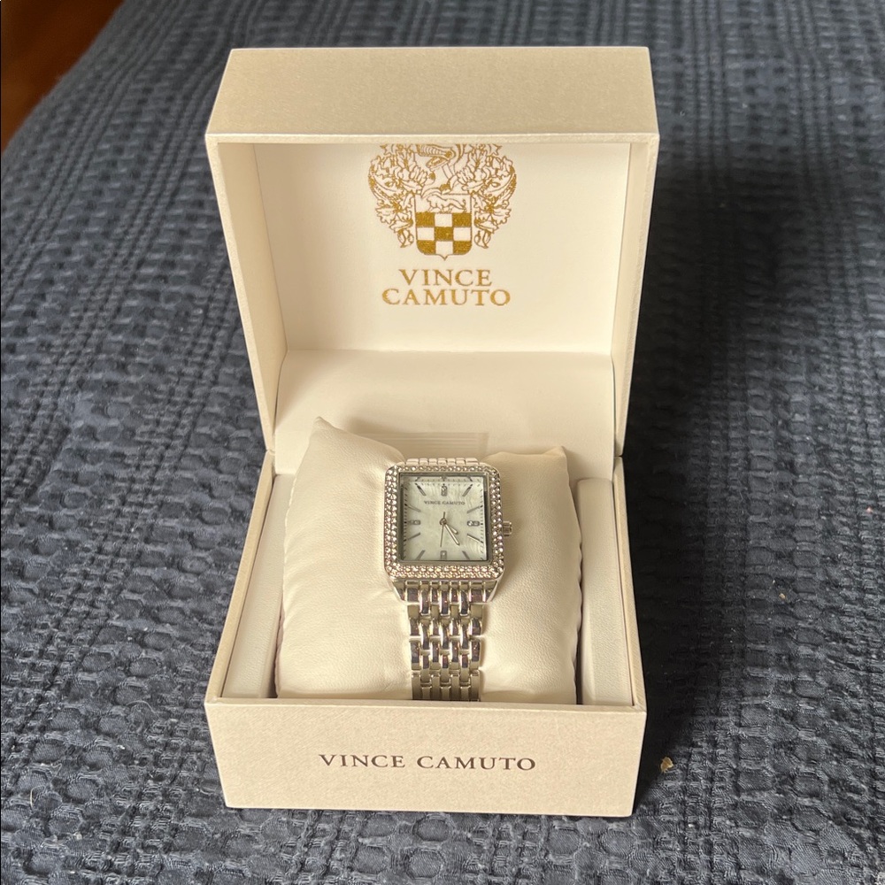 Vince Camuto Silver Square Face Watch